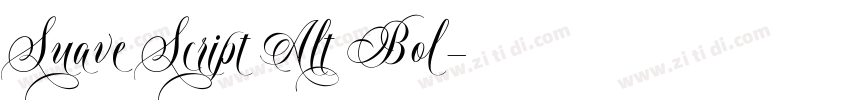 Suave Script Alt Bol字体转换